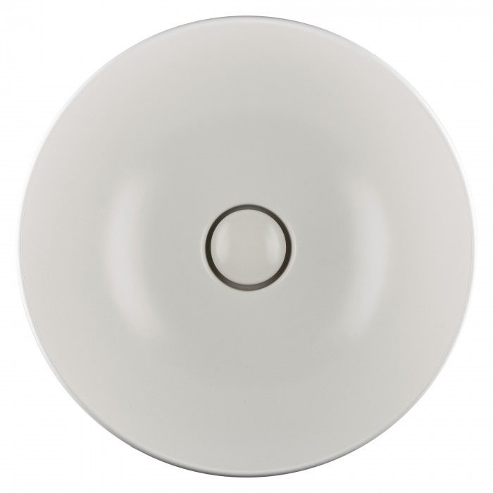 BagnoDesign Matt White Koy 400mm Round Countertop Basin  Profile Large Image