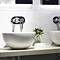 BagnoDesign Matt White Koy 400mm Round Countertop Basin Feature Large Image