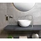 BagnoDesign Matt White Koy 400mm Round Countertop Basin Standard Large Image
