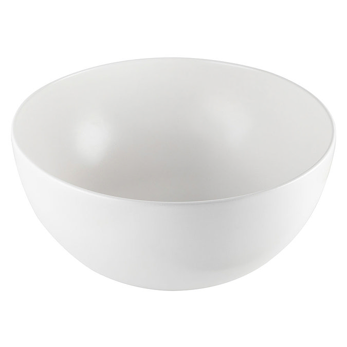 BagnoDesign Matt White Koy 400mm Round Countertop Basin Large Image