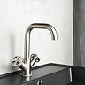 BagnoDesign Revolution Brushed Nickel Mono Basin Mixer with Pop-up Waste  Feature Large Image