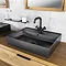 BagnoDesign Revolution Matt Black Mono Basin Mixer with Pop-up Waste Profile Large Image