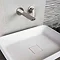 BagnoDesign Teatro Brushed Nickel Wall Mounted 2-Hole Basin Mixer Profile Large Image