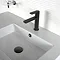 BagnoDesign Teatro Matt Black Mono Basin Mixer Profile Large Image