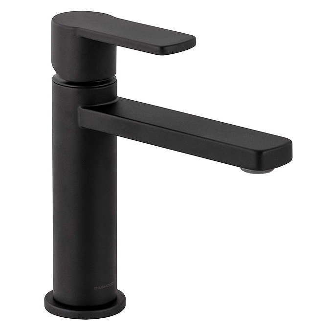 BagnoDesign Teatro Matt Black Mono Basin Mixer Large Image