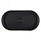 BagnoDesign Teatro Oval Matt Black 650 x 350mm Countertop Basin Feature Large Image