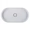 BagnoDesign Teatro Oval White 650 x 350mm Countertop Basin Feature Large Image