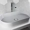BagnoDesign Teatro Oval White 650 x 350mm Countertop Basin Standard Large Image