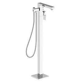 BagnoDesign Zephyr Chrome Freestanding Bath Shower Mixer (Excluding Handset) Medium Image