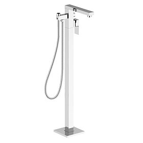 BagnoDesign Zephyr Chrome Freestanding Bath Shower Mixer (Excluding Handset) Large Image