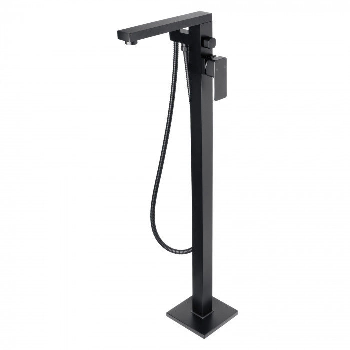 BagnoDesign Zephyr Matt Black Freestanding Bath Shower Mixer (Excluding Handset) Profile Large Imag