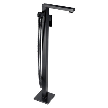 BagnoDesign Zephyr Matt Black Freestanding Bath Shower Mixer (Excluding Handset)  Profile Large Imag