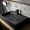 BagnoDesign Zephyr Matt Black Mono Basin Mixer Profile Large Image