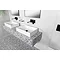 BagnoDesign Zephyr Matt Black Wall Mounted Basin Mixer Profile Large Image
