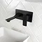 BagnoDesign Zephyr Matt Black Wall Mounted Basin Mixer Feature Large Image