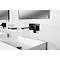 BagnoDesign Zephyr Matt Black Wall Mounted Basin Mixer Standard Large Image