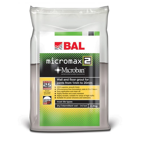 BAL - 5kg Micromax2 Grout - Various Colours Large Image