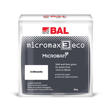 BAL Micromax3 ECO Wall and Floor Grout - 5kg