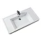 Bali White Gloss 900mm Wall Mounted 2-Drawers Cabinet + Basin Profile Large Image