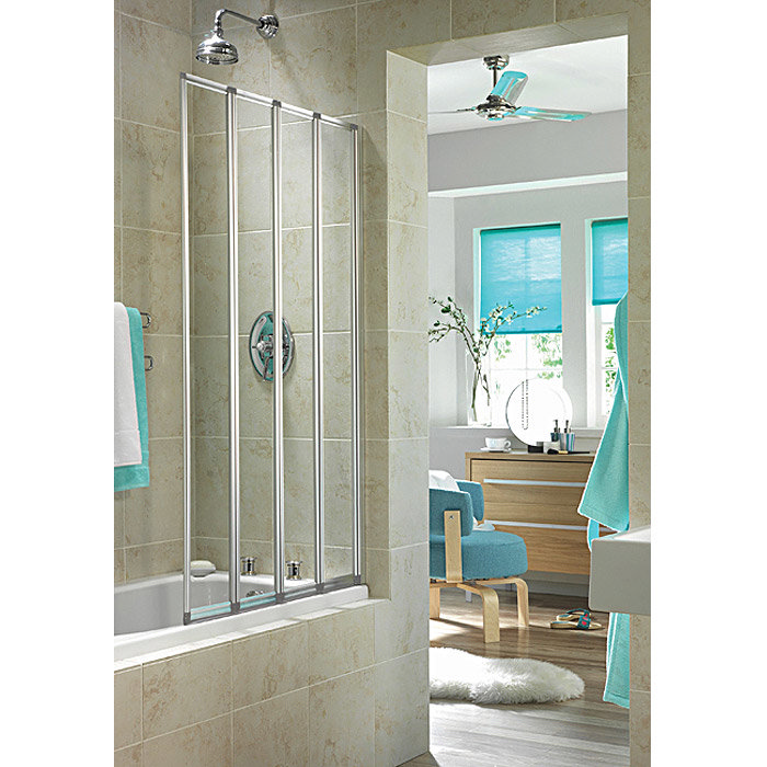 Balterley 4 Fold Bath Screen - BYBS4 Large Image