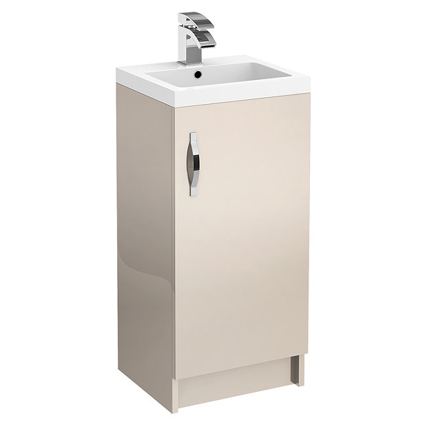 Apollo 400mm Single Door Floorstanding Unit With Basin Cashmere apollo-400mm-single-door-floorstanding-unit-with-basin-cashmere