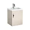 Apollo 400mm Wall Hung Vanity Unit (Gloss Cashmere - Depth 355mm) Large Image