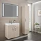 Apollo 500mm Wall Hung Vanity Unit (Gloss Cashmere - Depth 355mm)  Standard Large Image