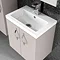 Apollo 500mm Wall Hung Vanity Unit (Gloss Cashmere - Depth 355mm)  In Bathroom Large Image
