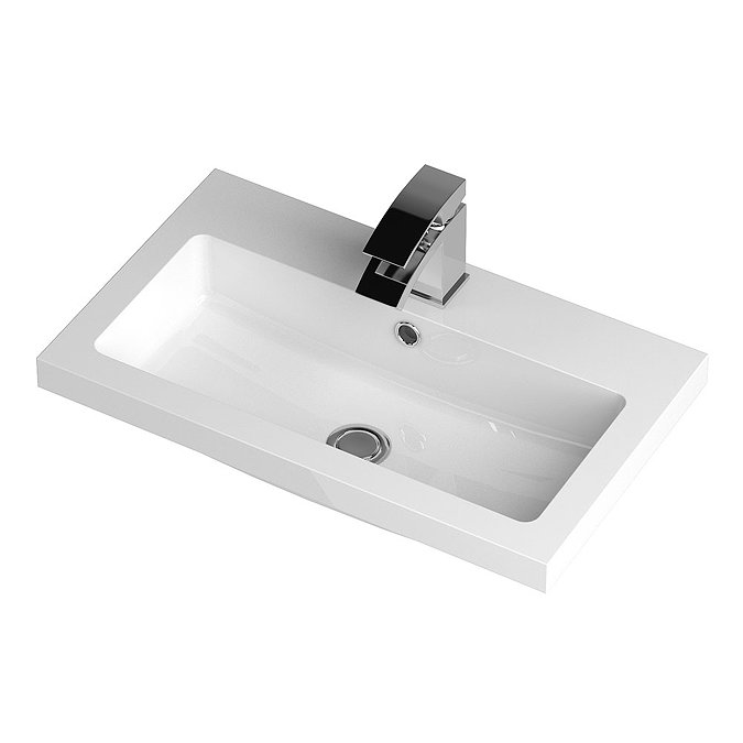 Apollo 600mm Floor Standing Vanity Unit (Gloss Cashmere - Depth 355mm) Feature Large Image