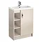 Apollo 600mm Open Shelf Vanity Unit (Gloss Cashmere - Depth 355mm) Large Image