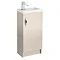 Apollo 400mm Compact Floor Standing Vanity Unit (Gloss Cashmere - Depth 255mm) Large Image