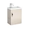 Apollo 400mm Compact Wall Hung Vanity Unit (Gloss Cashmere - Depth 255mm) Large Image