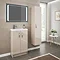 Apollo 500mm Compact Floor Standing Vanity Unit (Gloss Cashmere - Depth 255mm) Standard Large Image