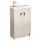 Apollo 500mm Compact Floor Standing Vanity Unit (Gloss Cashmere - Depth 255mm) Large Image