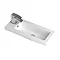 Apollo 600mm Compact Open Shelf Vanity Unit (Gloss Grey - Depth 255mm)  Feature Large Image