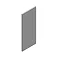 Balterley Ariana Decorative End Panel - White Gloss - 864 x 370mm Large Image