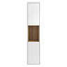 Coast Wall Hung Tall Unit - Gloss White/Coco Bolo Large Image