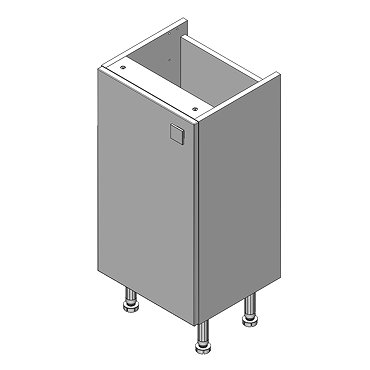 Balterley Luna 400mm Base Cabinet - Gloss Oyster Profile Large Image