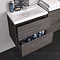 Urban 600mm Wall Hung 2 Drawer Unit with Basin - Cashmere Profile Large Image