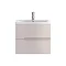 Urban 600mm Wall Hung 2 Drawer Unit with Basin - Cashmere Large Image