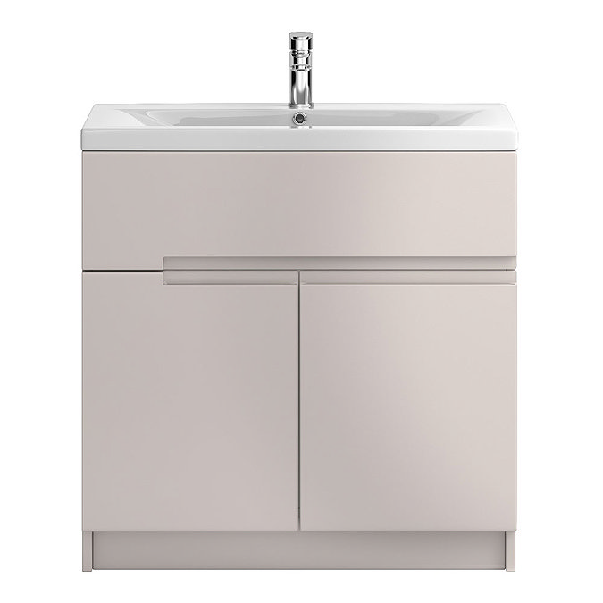 Urban 800mm Floorstanding Vanity Unit with Basin - Cashmere Large Image