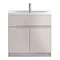 Urban 800mm Floorstanding Vanity Unit with Basin - Cashmere Large Image