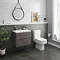 Urban Compact 500mm Wall Hung Vanity Unit - Grey Avola  Feature Large Image