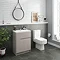 Urban Compact 600mm Floorstanding Vanity Unit - Cashmere  Feature Large Image