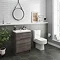 Urban Compact 600mm Floorstanding Vanity Unit - Grey Avola  Profile Large Image