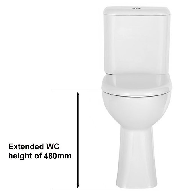 Balterley Vision Comfort Height Close Coupled Toilet and Soft Close Seat Large Image