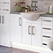Balterley Zahra 500mm Vanity Base Cabinet - White Gloss Feature Large Image
