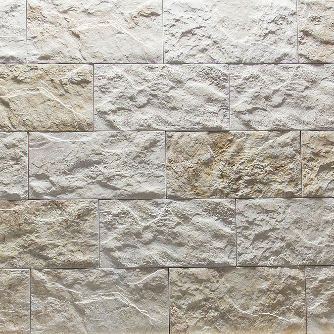 Barisan Cream Textured Stone Effect Tiles