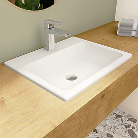 Rio Oval Inset Basin 1TH - 520 x 460mm