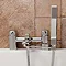 Square Bath Shower Mixer Handset Holder Arm  additional Large Image